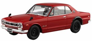 青島文化教材社 1/32 ザ・スナップキットシリーズ ニッサン スカイライン 2000GT-R レッド 色分け済みプラモデル 09-C