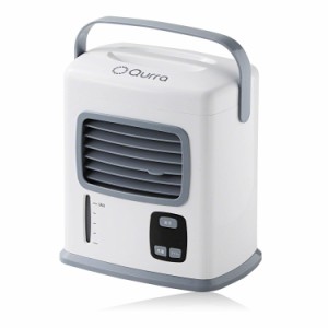 Qurra(Anemo Cooler Reco) 冷風扇 卓上 扇風機 上部給水 タンク 500ml タイマー 風量調節 冷風機 usb 小型 氷 保冷剤 ポケット 3R SYSTEM