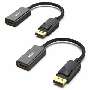 [送料無料]BENFEI 2個 DisplayPort（ディスプレイポート） - HDMI 変換ケー