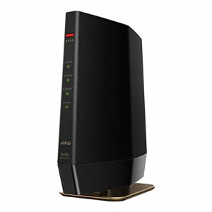 BUFFALO バッファロー 無線LANルーター プレミアムモデル (Wi-Fi 6(11ax)対応/ワイドバンド 5GHz 160MHz対応/マットブラック) WSR-5400AX