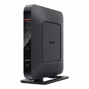 BUFFALO バッファロー 無線LANルーター エントリーモデル (Wi-Fi 6(11ax)対応/周波数2.4、5GHz/ブラック) WSR-1800AX4-BK