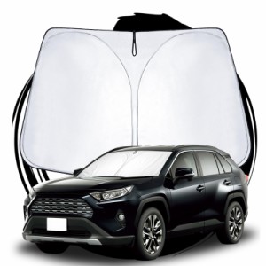 ruiya 新型 トヨタ RAV4 / RAV4 PHV 50系 専用 サンシェード フロントガラス用 パラソル 車用サンシェード UVカット 日よけ 車中泊 折り