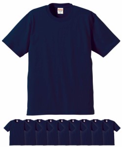 ユナイテッドアスレ 5942-01 6.2オンス プレミアム Tシャツ 10枚セット メンズ(ネイビー,M)