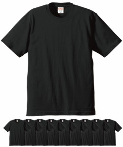 ユナイテッドアスレ 5942-01 6.2オンス プレミアム Tシャツ 10枚セット メンズ(ブラック,L)
