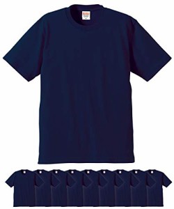 ユナイテッドアスレ 5942-01 6.2オンス プレミアム Tシャツ 10枚セット メンズ(ネイビー,S)