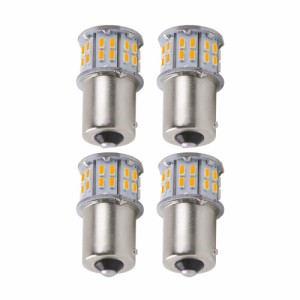 S25 ピン角違い LED ウィンカーバルブ イエ ロー アンバー S25シングル 150度ピン BAU15S PY21W ウィンカー球 DC9-50V 12V/24V車汎用 24V