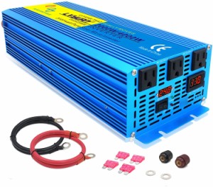 LVYUAN（リョクエン）インバーター 正弦波 24V 2000W 最大4000W DC 24V（直流）AC100V（交流）変換 50HZ 60HZ カーインバーター 太陽光発