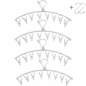 Konten ピンチハンガー 物干しハンガー 8ピンチ 4本セット 洗濯ハンガー コンパクトに収納 空間を節約 滑り止め 防風 速乾 縦強力収納 予