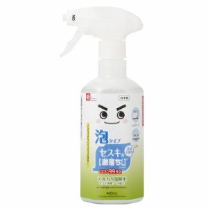 レック セスキの激落ちくん 密着泡スプレー 洗剤 400ml (洗浄・除菌・消臭) アルカリ電解水 + セスキ炭酸ソーダ 安心 安全 2度拭き不要