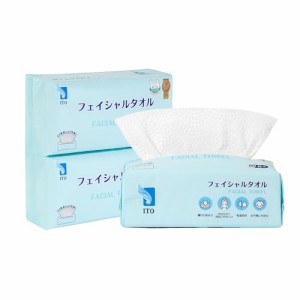 ITO フェイシャルタオル 60枚入×3個セット 敏感肌 使い捨てタオル 肌荒れ対策