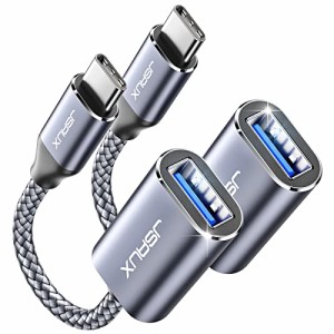 JSAUX USB C 変換アダプタ【2個セット】USB 3.0 タイプc アダプタ変換最大5Gbps、OTGケーブル i Phone 15 Pro/Max/Plus、MacBook Pro/Air