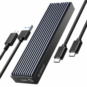 ORICO M.2 SSDケース USB-C to NVMe M-Key/B＆M Key（Nvmeのみ）に対応 USB 3.1 Gen2 10Gbps 外付けケース ABS+アルミ材質 UASPサポート2