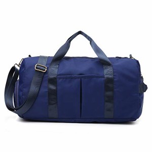 スポーツバッグ 修学 旅行カバン 大容量 ボストンバッグ ジム ヨガ  duffel bag 35L シューズ収納付き 一泊二日 乾湿分離 斜めがけ 