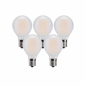 LED エジソン電球 電球色 E17 豆電球 60Ｗ形相当 600lm E17 6W 復古電球 磨りガラスの材質 調光器非対応 2700K シャンデリア 5個入り