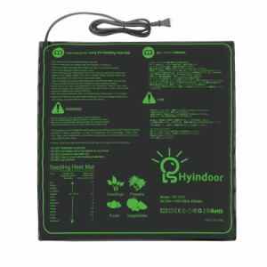 Hyindoor 20”x20” ヒートマット 園芸発芽マット 育苗マット 温床関連 育苗器