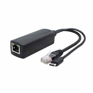 ANVISION 5V PoEスプリッター、USB Type C、48V〜5V 2.4A、IEEE802.3af準拠