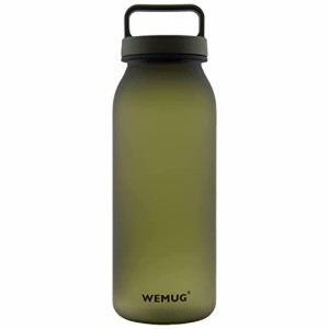 WEMUG ウォーターボトル 620ml 水筒 (超軽量・シリコンなしで高密閉) スポーツボトル Handled アーミーグリーン