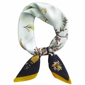 AIKOO スカーフ シルク レディース 髪飾り 絹 ヒョウ柄 事務 薄い 巻き方 リボン ヘアバンド