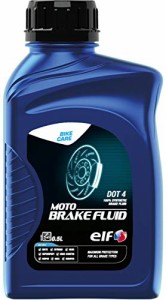 エルフ(Elf) elf バイク用 ブレーキフルード MOTO BRAKE FLUID (モト ブレーキフルード) DOT 4 化学合成油 0.5L 213970