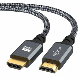 HDMI ケーブル 5M, Twozoh HDMI 2.0 4K/60Hz 2160p 1080p 3D HDCP 2.2 ARC 規格, 編組ナイロン, Nintendo Switch、PS5、PS3、PS4、PC、プ