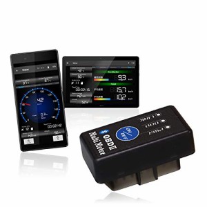 MAXWIN(マッ クスウィン) OBDII マルチメーター ELM327 OBD アダプター Bluetooth ワイヤレス サブメーター スピードメーター タコメータ