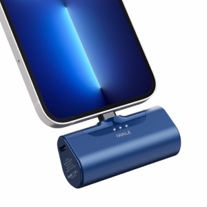 iWALK モ バイルバッテリ ー 超小型 i Phone 4500mAh コネクター内蔵 コードレス 軽量 直接充電 i Phone 14/13/13 Pro Max/13 Mini/12/12