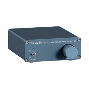 Fosi Audio【アップグレード】オーディオアンプ2チャンネル ステレオHiFiデジタルアンプ パワーアンプ TPA3116ミニ クラスDアンプ 50 W*2