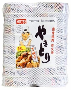 ホテイフーズ やきとり 缶 たれ味 75g x 16P 長期保存 備蓄 非常食 おつまみ