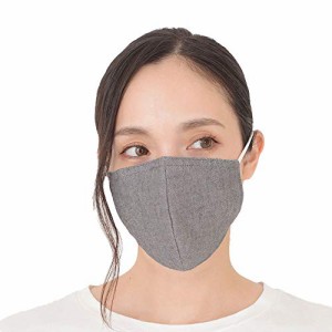 SEK認証 抗ウイルス素材使用 日本製 ファブリックケアマスク(オーガニックコットンタイプ M-L ブラック) 肌側シルク100% 洗える 花粉除去
