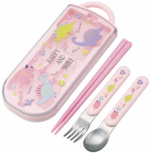 スケーター 子供用 抗菌 スライド トリオセット お弁当 箸 スプーン フォーク ハッピー＆スマイル 女の子 日本製 TACC2AG-A