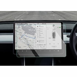 【CDEFG】2020新型 テスラ モデル3 モデルy カーナビ 保護フィルム Model3 ModelY 15インチ ディスプレイオーディオ ガラスフィルム 強化