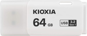 KIOXIA(キオクシア) 旧東芝メモリ USBフラッシュメモリ 64GB USB3.2 Gen1 日本製 国内サポート KLU301A064GW