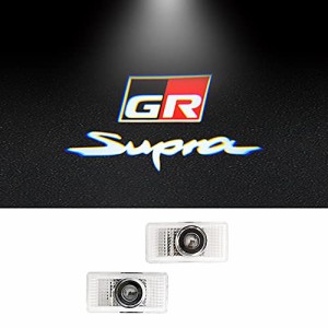 カーテシランプ LEDロゴ ドアライト トヨタ LEDチップ 高輝度 2個左右セット スープラ supra 5代目 DB型（2019年-）GR (supra GR)