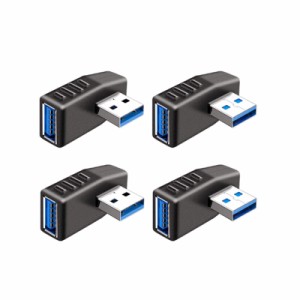[送料無料]YFFSFDC USB コネクタ 直角 アダプタ 左向き 右向き USB 3.0 アダプ