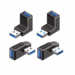 [送料無料]YFFSFDC USB コネクタ 直角 アダプタ 右向き/左向き/上向き/下向き USB