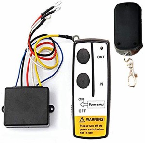 電動ウインチ ワイヤレスウインチ 無線リモコン DC12V用 ウインチセットスイッチ リモコン コントロール システム トラック ジープ 自動