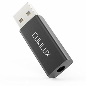 USB 3.5mmイヤホンジャック変換アダプタ、Cubilux 192KHz / 24ビッUSB A外付けサウンドカード、 USBオス4極3.5 mmメス イヤホン ヘッドホ