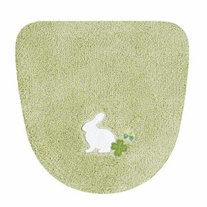 センコー ラビット トイレ ふたカバー 洗浄用 グリーン 幸運モチーフ刺繍 13680