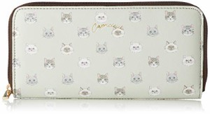 アルディ CAPRICIEUX カプリッシュ 猫 ラウンド束入 長財布 猫柄 A34-11 グリーン