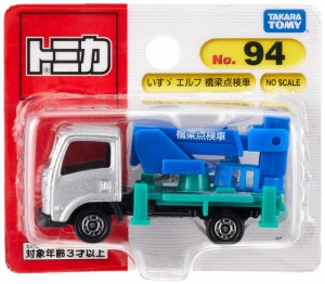 タカラトミー『 トミカ No.94 いすゞ エルフ 橋梁点検車 (ブリスターパッケージ) 』 ミニカー 車 おもちゃ 3歳以上 ブリスターパッケージ