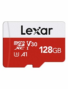 Lexar マイクロsdカード 128GB microSDカード UHS-I 読取り最大100MB/秒 U3 Class10 A1 V30 4K Ultra HD動画撮影 microSDXC「SDアダプタ