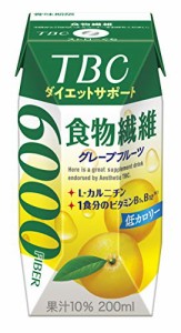 森永 TBC ダイエットサポート 食物繊維 グレープフルーツ 200ml [ 低カロリー L-カルニチン ビタミン 紙パック ドリンク 飲み物 常温保存