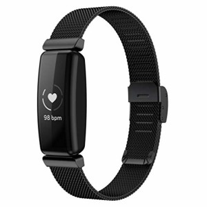 for Fitbit Inspire2 ベルト 交換用バンド スマートウォッチ 高級ステンレス鋼 ストラップ 調整可能 ビジネス 対応 Fitbit Inspire/Inspi