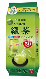 伊藤園 ワンポット 抹茶入り緑茶 エコティーバッグ 3.0g×50袋 ×4個