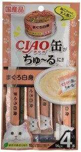CIAO (チャオ) CIAO缶ちゅ~る まぐろ白身 4本 6個セット