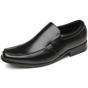 フォクスセンス ビジネスシューズ 革靴 メンズ ローファート ドレスシューズ 紳士靴 軽量・防水 フォーマル ブラック 25.0cm 935-01