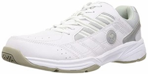 ウインブルドン スニーカー テニス 通学靴 幅広4E WB 052 ホワイト／グレー 24.5 cm 4E