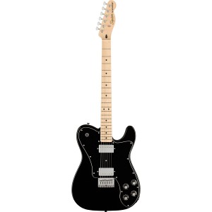 Fender(フェンダー)Squier by Fender エレキギター Affinity Series? Telecaster? Deluxe, Maple Fingerboard, Black Pickguard, Black 