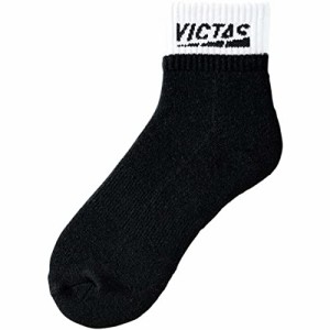 ヴィクタス(VICTAS) 男女兼用 卓球ソックス ツートーン ショート ソックス(2TONE SHORT SOCKS) ブラック XL(26~28cm) 662102