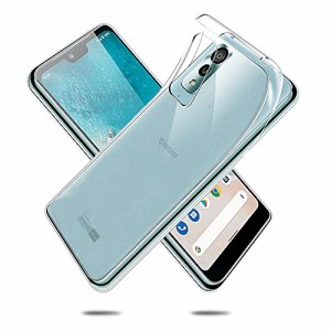 [送料無料]for Android One S8 ケース クリア 全透明 カバー TPU 黄変防止、